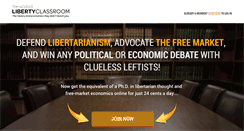 Desktop Screenshot of libertyclassroom.com