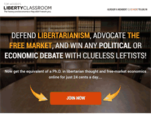 Tablet Screenshot of libertyclassroom.com